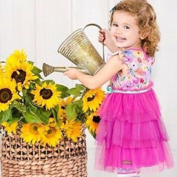 Matilda Jane “Wide Awake Frenchie” Dress Infant Girl Size 3 - 6 month Excellent - Picture 2 of 8